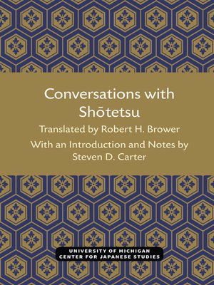 cover image of Conversations with Shotetsu